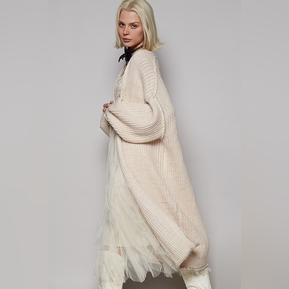 POL “ Harbor Breeze Cardigan “ | Powder Beige